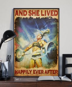 Top Selling And She Lived Happily Ever After Weight Lifting Poster