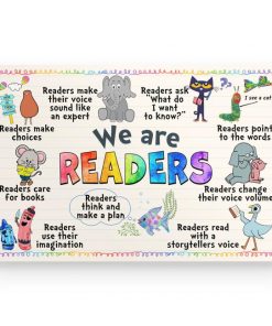 Animals We Are Readers Classroom Poster