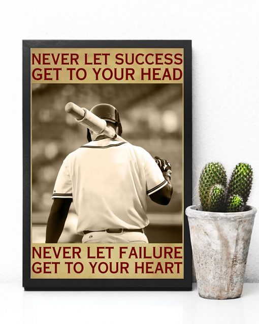 Adorable Baseball - Never Let Success Get To Your Head Poster
