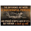 Baseball The Difference Between A Successful Person And Others Is Lack Of Will Poster