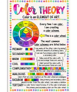 Color Theory Color Is An Element Of Art Poster