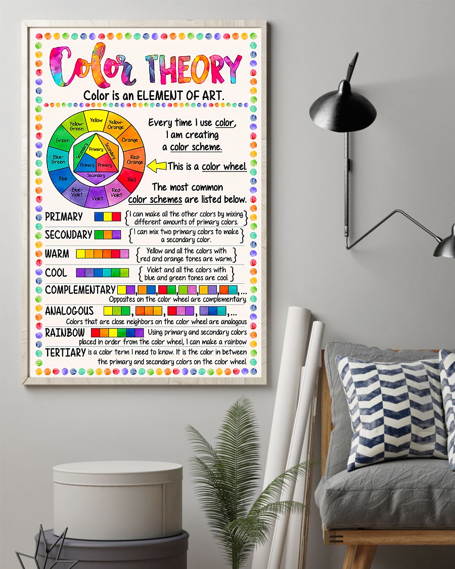 Top Selling Color Theory Color Is An Element Of Art Poster