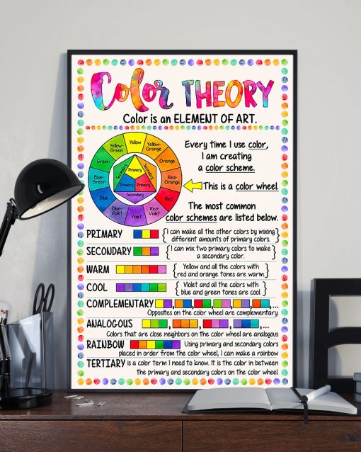 Great Color Theory Color Is An Element Of Art Poster