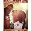 Girl Who Really Wanted To Become A Pilot And Loved Cats Poster