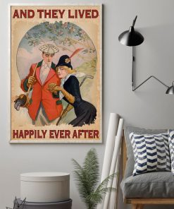 Where To Buy Golf Couple And They Lived Happily Ever After Poster