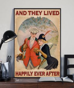 Awesome Golf Couple And They Lived Happily Ever After Poster