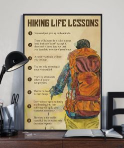 Very Good Quality Hiking Life Lessons Poster