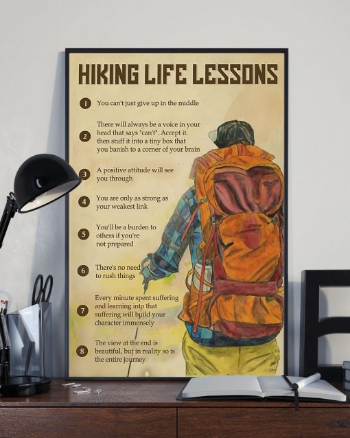 Very Good Quality Hiking Life Lessons Poster