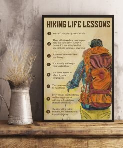 Excellent Hiking Life Lessons Poster