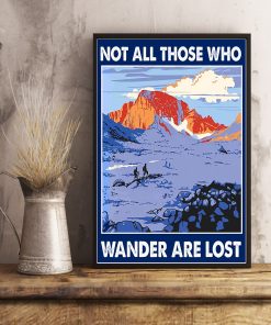3D Hiking Not All Those Who Wander Are Lost Poster