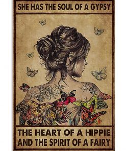 Hippie She Has The Soul Of A Gypsy Poster