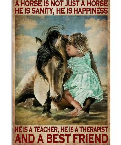 Horse Girl A Horse Is A Best Friend Poster