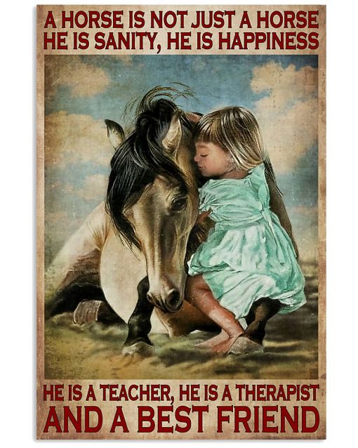 Horse Girl A Horse Is A Best Friend Poster