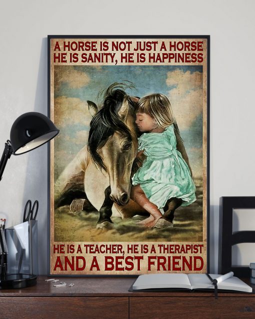 Drop Shipping Horse Girl A Horse Is A Best Friend Poster