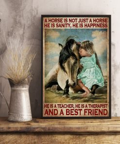 Top Horse Girl A Horse Is A Best Friend Poster
