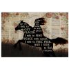 Horse Girl I Ride To Find Peace With Myself Poster