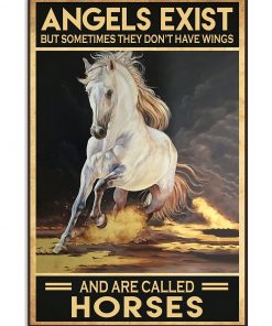 Horses Angels Exist But Sometimes They Don't Have Wings Poster