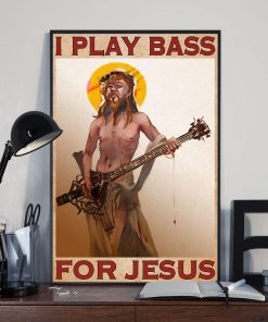 Great artwork! I Play Bass For Jesus Poster