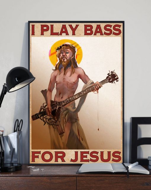 Great artwork! I Play Bass For Jesus Poster