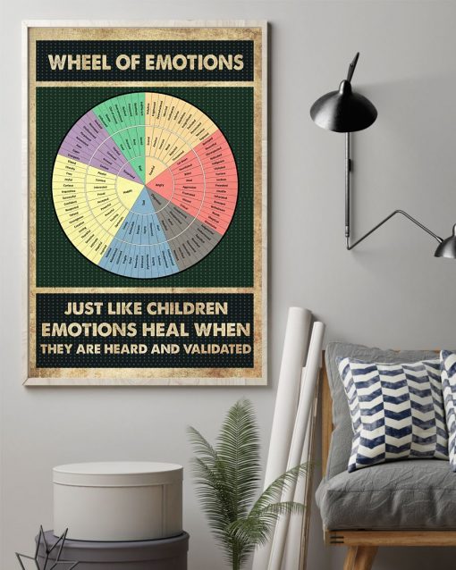 Awesome Psychology Wheel Of Emotions Just Like Children Emotions Heal Poster