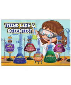 Science Teacher - Little Baby Girl Scientist - Think Like A Scientist Poster