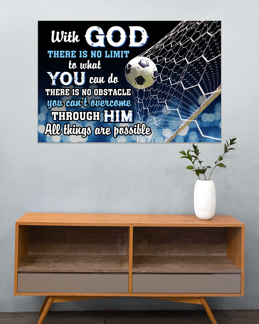 Fantastic Soccer With God There Is No Limit To What You Can Do Poster