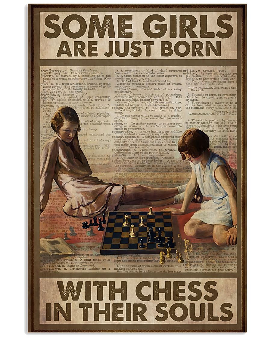 Some Girls Are Just Born With Chess In Their Souls Poster