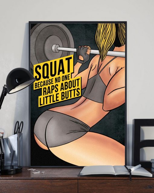 eBay Squad Because No One Raps About Little Butts Weight Lifting Poster