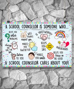 Popular Teacher A School Counselor Is Someone Who Poster
