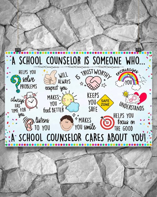 Popular Teacher A School Counselor Is Someone Who Poster