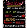 Teacher Class Rule If What You Are Doing You Shouldn't Be Doing It Poster