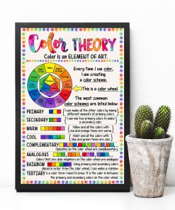 All Over Print Teacher Color Theory Color Is An Element Of Art Poster