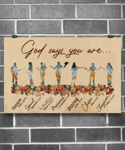 Great artwork! Teacher God Says You Are Unique Special Lovely Poster