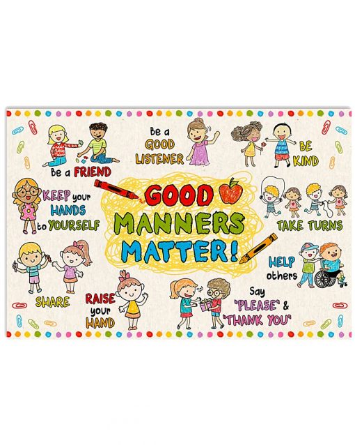 Teacher Good Manners Matter Poster