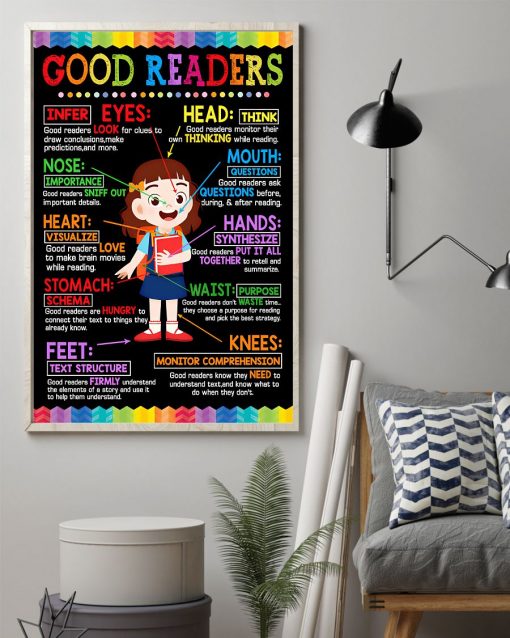 Absolutely Love Teacher Good Readers Infer Eyes Importance Nose Visualize Heart Poster