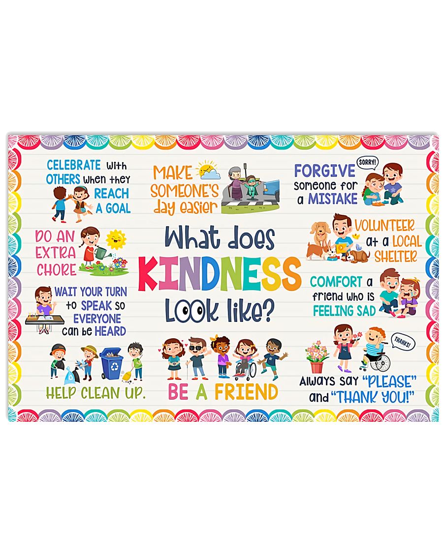 Teacher What Does Kindness Look Like Poster