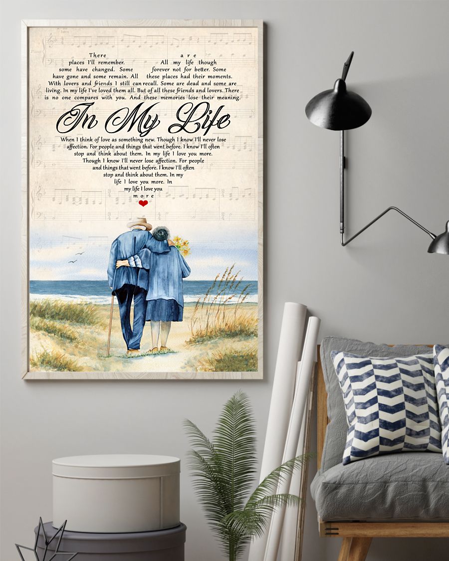 All Over Print There Places I'll Remember In My Life Old Couple Poster