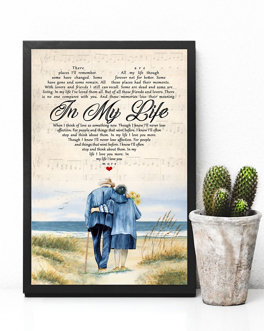 Hot There Places I'll Remember In My Life Old Couple Poster