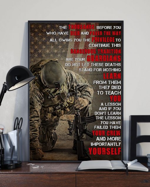 Present Veteran The Thousands Before You Who Have Died And Paved The Away Poster