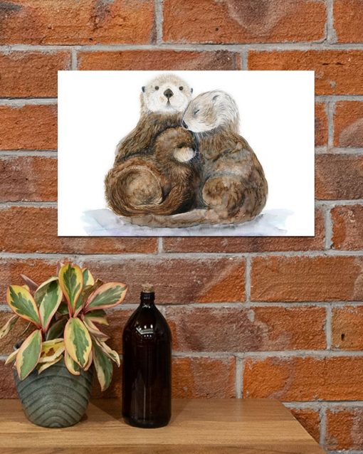 Review Cute Otter Family Poster