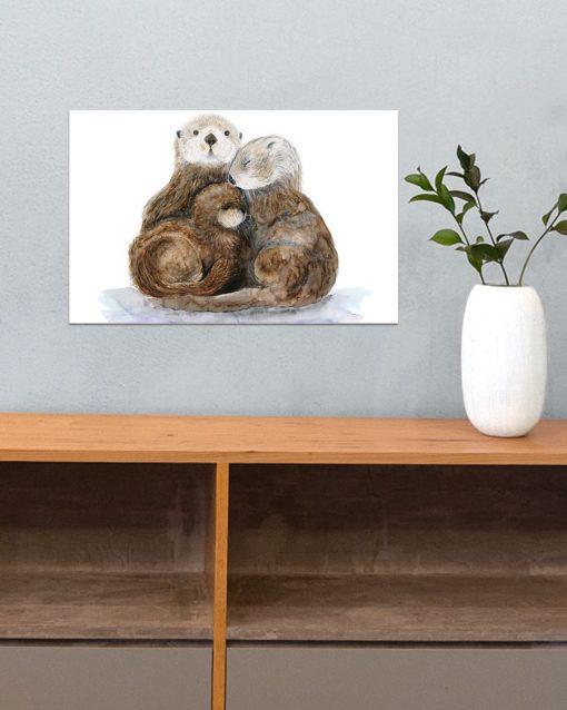 Where To Buy Cute Otter Family Poster