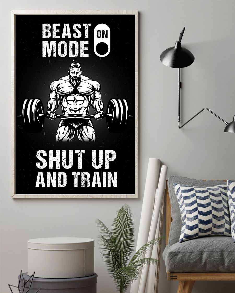 Best Weight Lifting Beast Mode On Shut Up And Train Poster