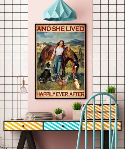Great Quality And She Lived Happily Ever After Cowgril Poster