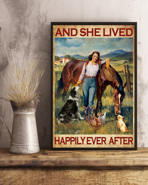 Luxury And She Lived Happily Ever After Horse Girl Poster