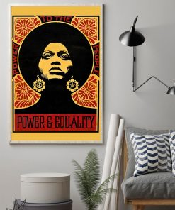 Unique Black History Power & Equality Poster