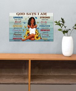 Fast Shipping God Say I Am Yogi And Sunflowers Poster