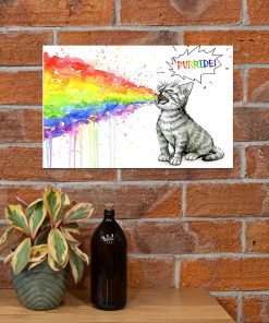 Real Cat Purride Lgbt Poster
