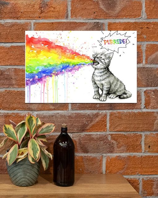 Real Cat Purride Lgbt Poster