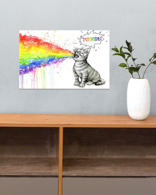 Amazing Cat Purride Lgbt Poster