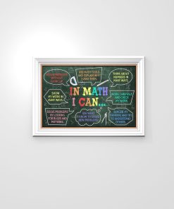 Esty In Math I Can Math Classroom Poster